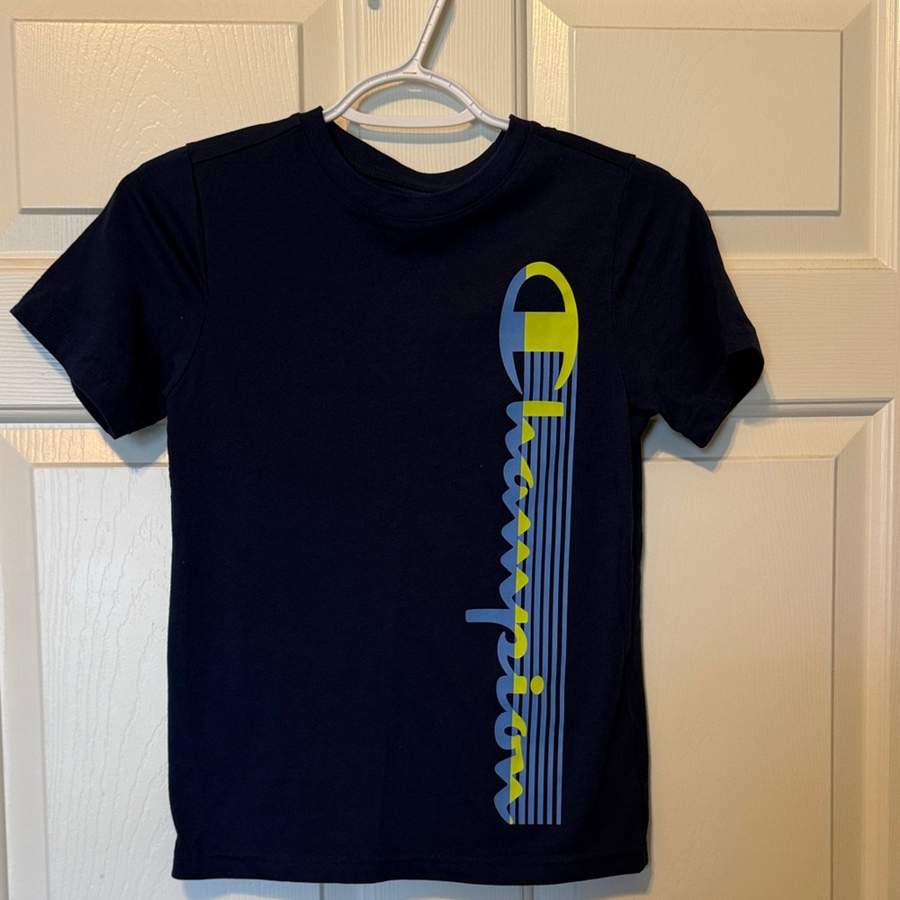 Champion Kids Tee in Navy 10/12